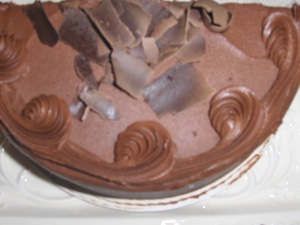 Top View Amish Chocolate Cake